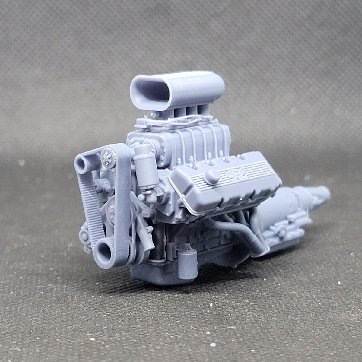 Blown Ford 427 SOHC Hilborn Hat model engine resin 3D Blown Ford 427 SOHC Hilborn Hat model engine resin 3D