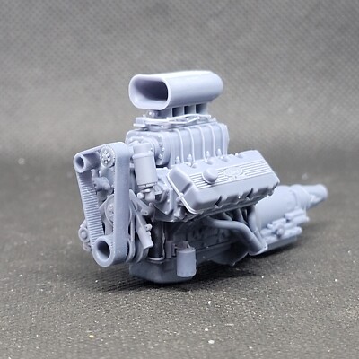 Blown Ford 427 SOHC Hilborn Hat model engine resin 3D