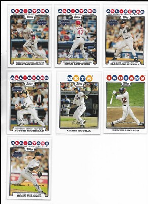 2008 Topps Update Pick-A-Card Guzman Ludwick Morneau Ortiz Wagner Francisco ++