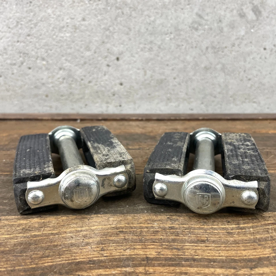 Bloque de pedales Union de colección de goma NOS 9/16 4 en 4" se adapta a Schwinn 3 piezas cottered Foto 3 de 4