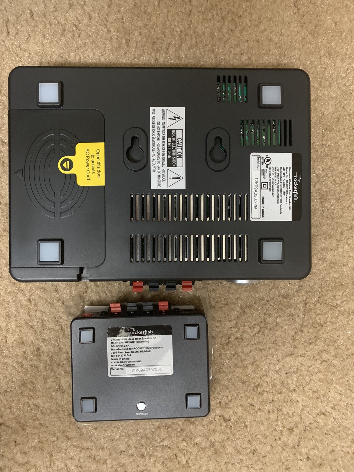 rocketfish wireless rear speaker kit