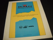 TRAGICALLY HIP Top Sonart PARACHUTE CLUB Tess others 1988 PROMO DISPLAY AD