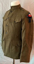 WWI Army Service Corp Service Coat, Uniform With Rare and Unique ASC Patch