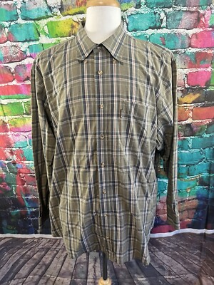 Barbour Men's XL The Country Shirt Multicolor Plaid Corduroy