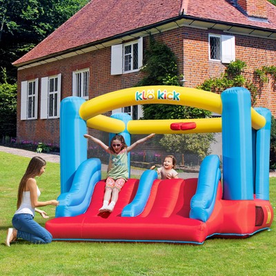Commercial Large Inflatable Bounce House Double Slide Bouncer Castle with Blower