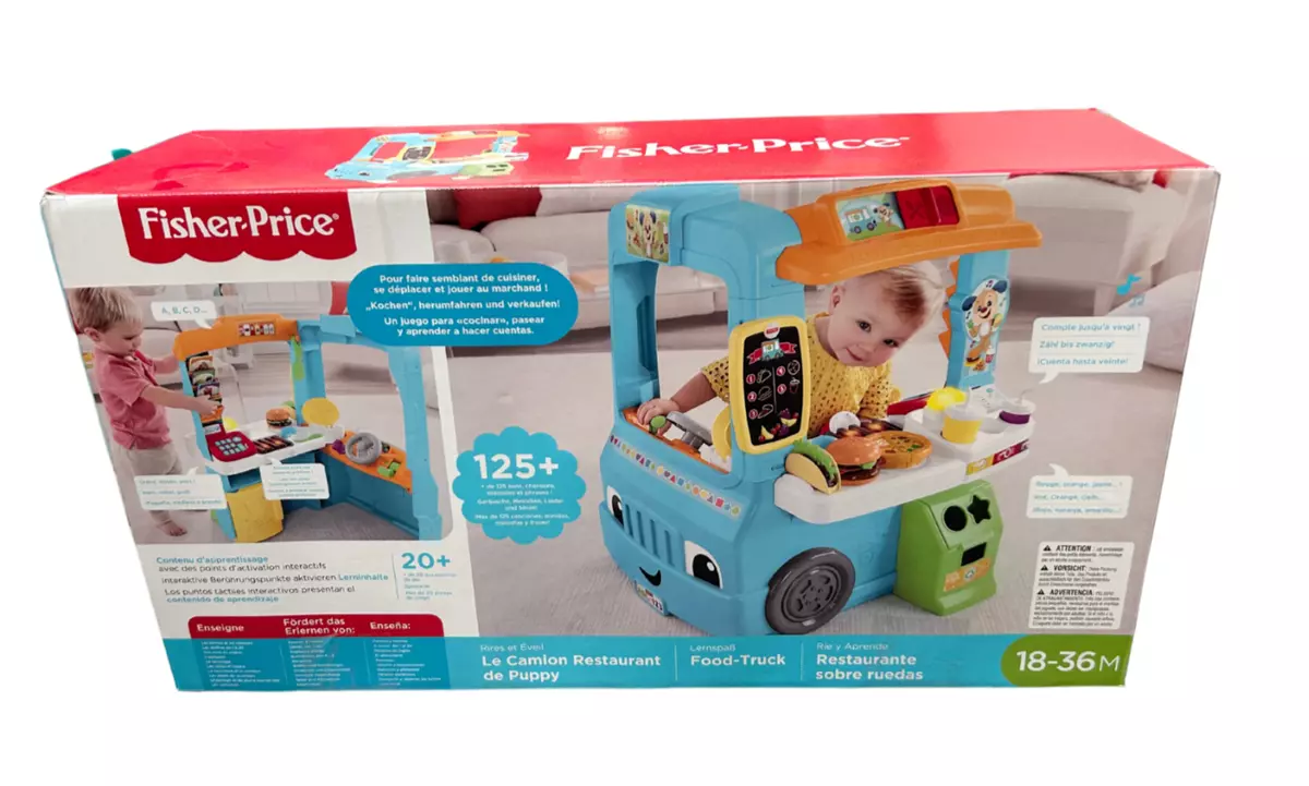Fisher Price Laugh n Learn Servin Up food Truck French German Spanish YJN001 NG