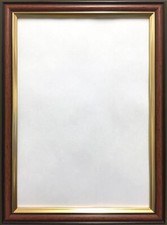 New Tradition Style Picture Photo Frame Walnut with Gold Line Many size