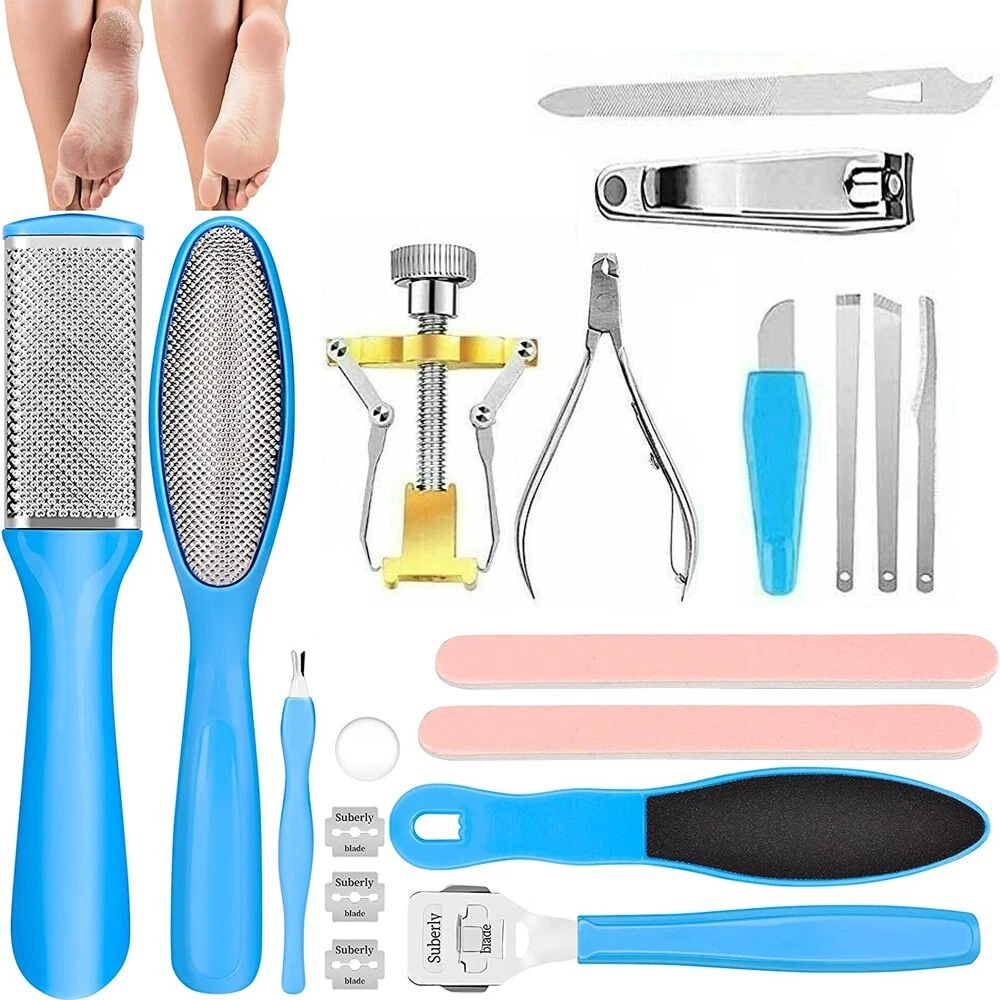 Scraper Pedicure Tool Pedicure Callus Shaver Sets with Case Foot