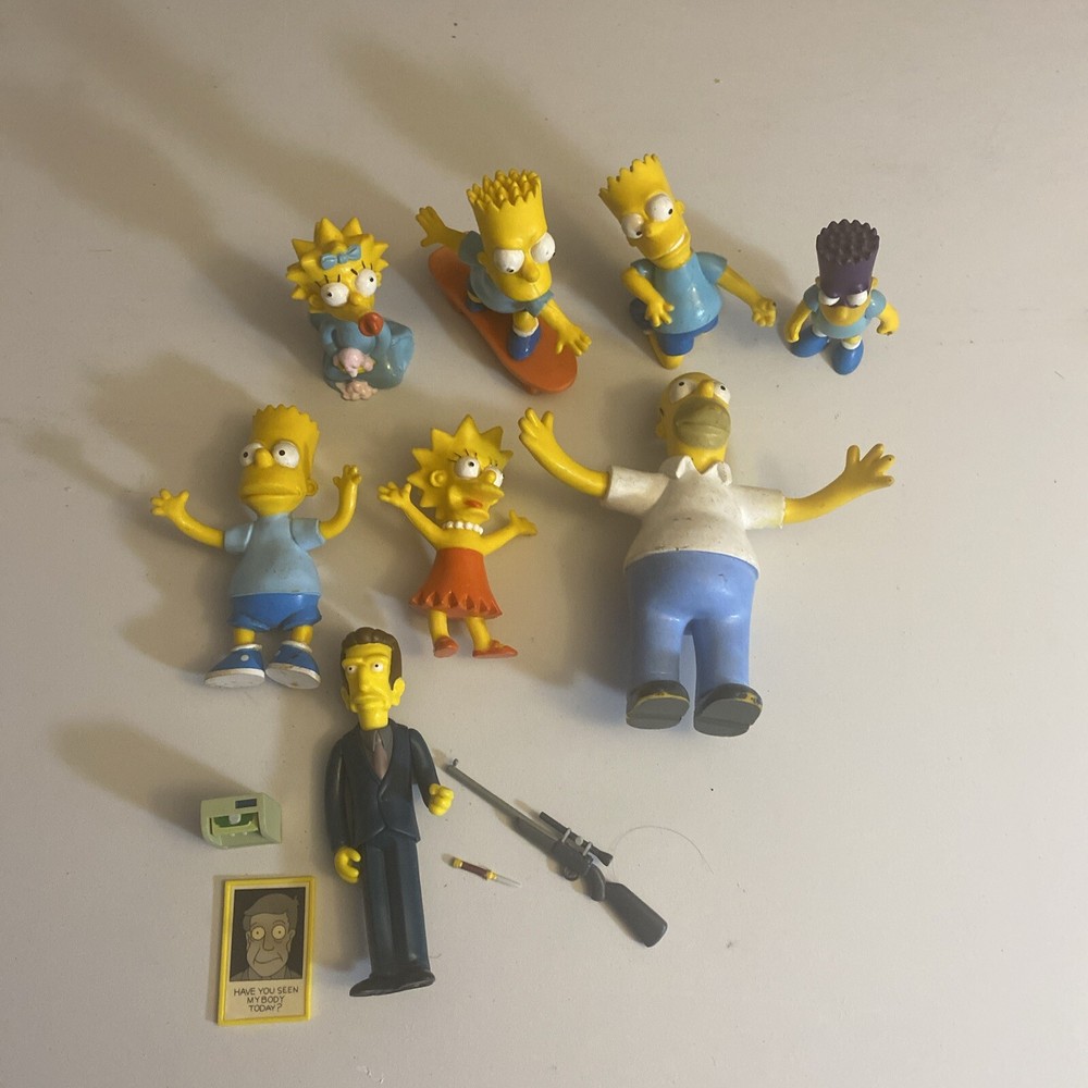 The Simpsons Figures - Playmates 90’s Toys - Lot  - Loose - Jesco - Homer - Bart