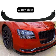 For Chrysler 300 2005-2023 Glossy Black Front Bumper Lip Splitter Body Kit