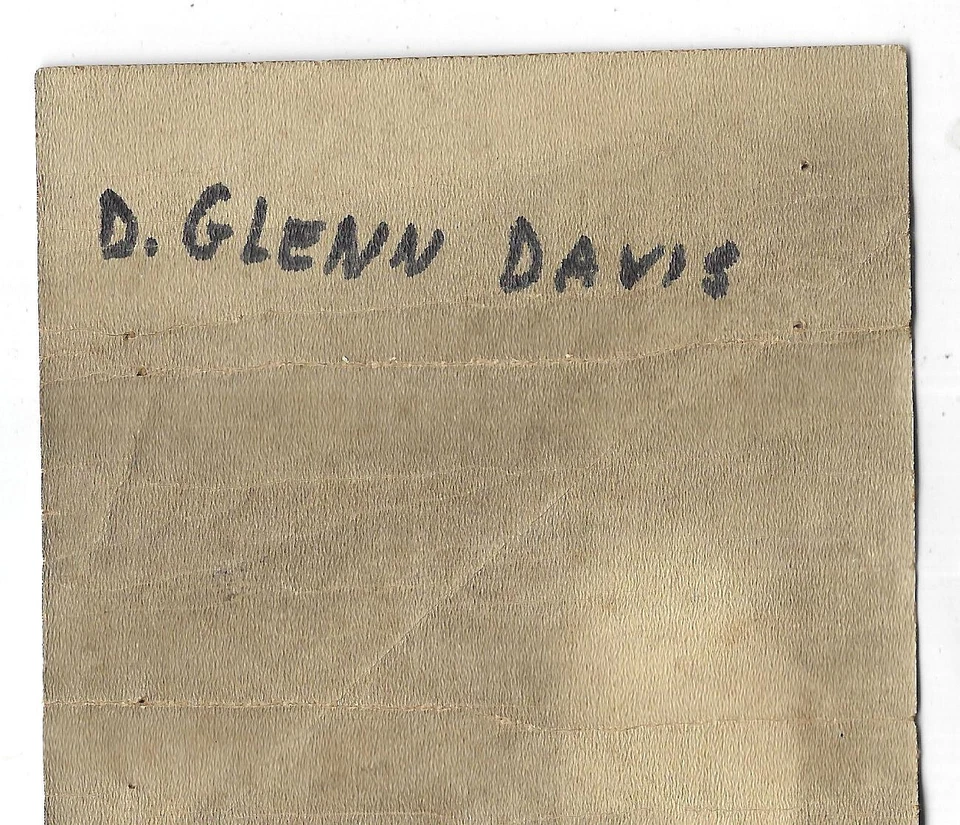 Named WWII Civil Air Raid Warden Full Armband of D. Glenn Davis, Fort Wayne-img-3