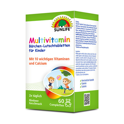 SUNLIFE  Multivitamin Bärchen Lutschtabletten Kinder Gesundheit Rundumversorgung
