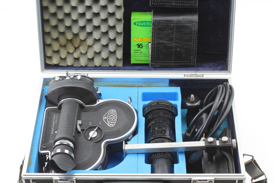 CLA'd [COMO NUEVO con maletero] Arriflex 16 ST Cámara fotográfica Angenieux 10 12 B Lente JAPÓN Foto 2 de 4