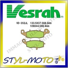 Vd-352Jl Front Sintered Brake Pads Kawasaki Vn 1500 Vulcan Drifter 2002