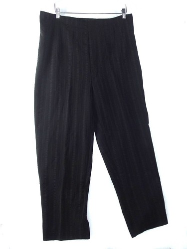 Pantalone Da Donna Nero Affusolato A Righe Elegante Festa Taglia Xxl Extra Large - Foto 2 di 3