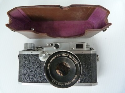 VINTAGE Canon Rangefinder Camera Model IIF w Screw mount 50mm 2.8