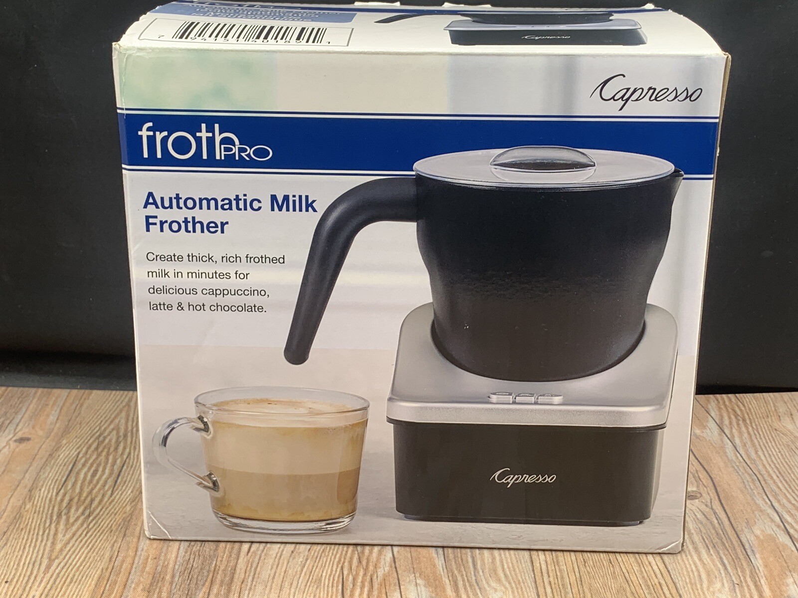 Capresso froth PRO Automatic Milk Frother Lattes, Cappuccinos, Hot