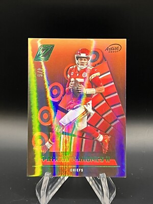 Patrick Mahomes II Panini Zenith /5 SSP. Emerald Artist Proof. 2xMVP!2xSB-MVP!