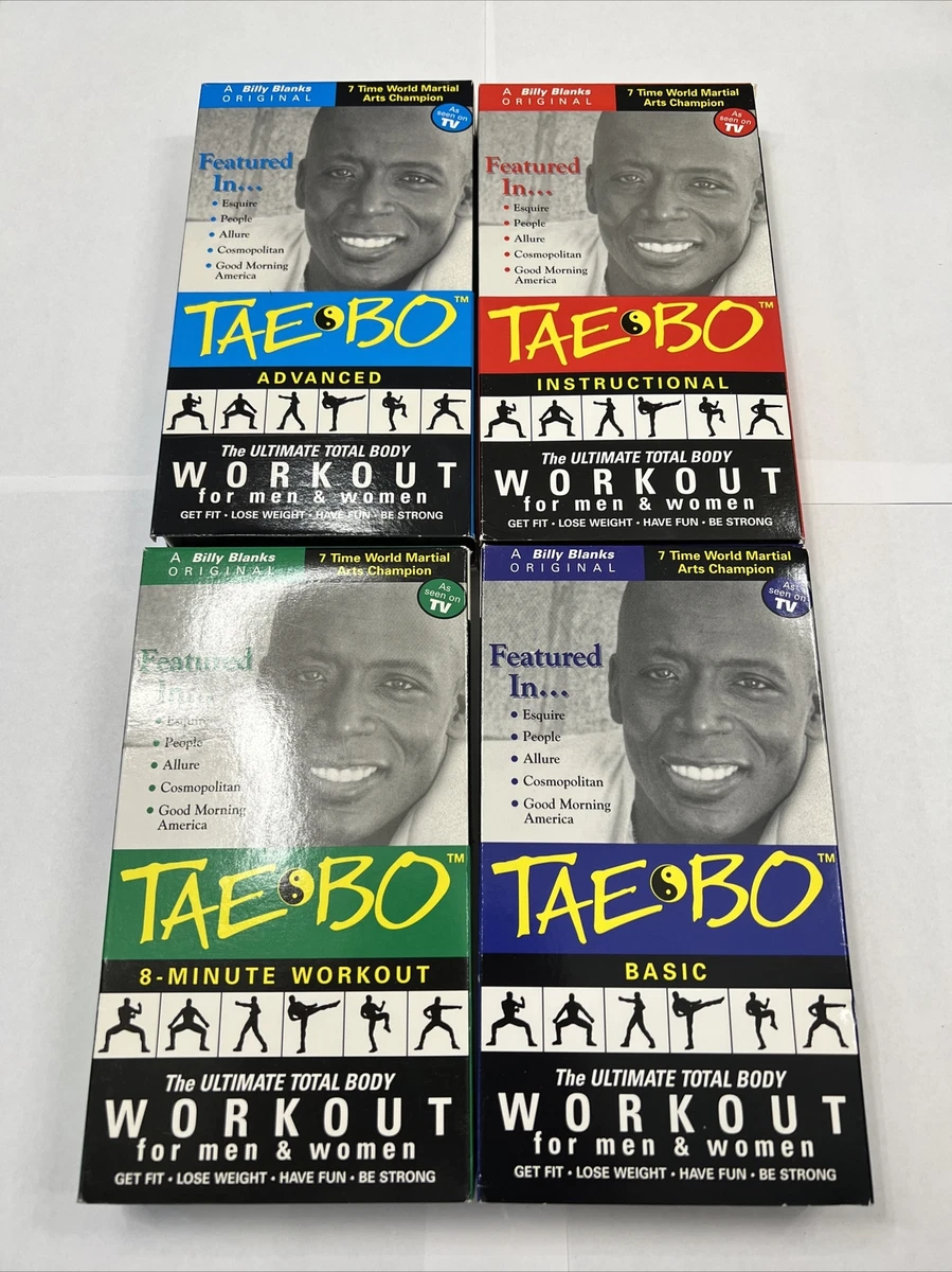 1998 Billy Blanks Tae Bo VHS Lot Basic Advanced Instructional 8
