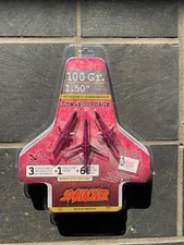 SWHACKER 1.5" CUT 100 GRAIN PRACTICE PINK BROADHEADS