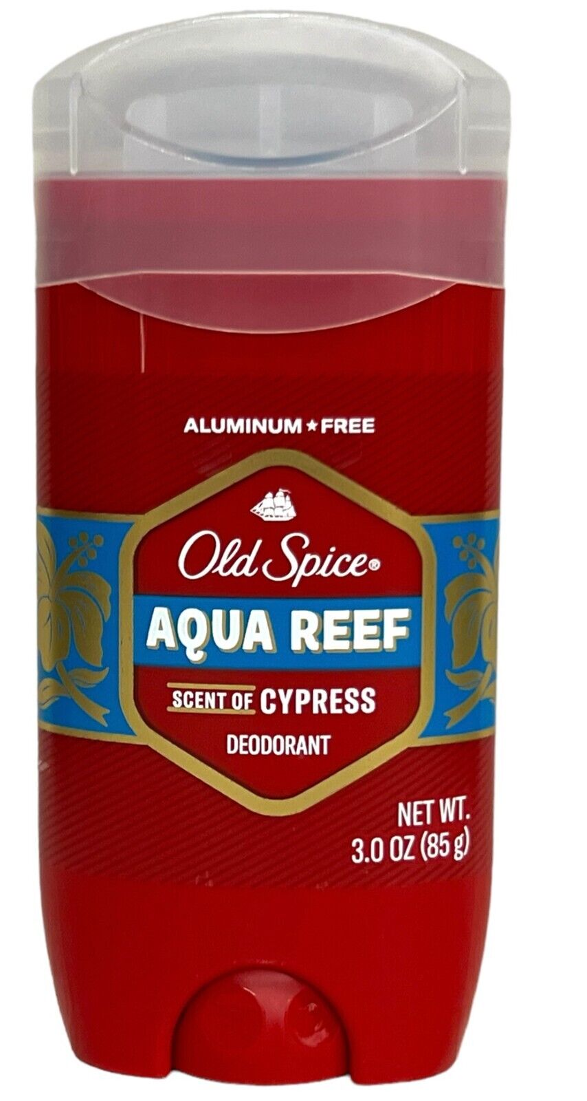 Old Spice AQUA REEF Deodorant Stick 3.0 oz Red Zone Aluminum Free