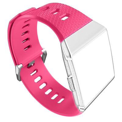 Silikon Sport Armband für Fitbit Ionic Ersatzarmband TPU Uhren Band Größe L