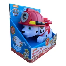 Paw Patrol Blast Off Bubble Blower Marshall Nickelodeon Ages 3+ Requires 3 "AAA"