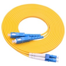 Image of LC to SC Fibre Patch Cable Duplex Single Mode OS2 G652D 3M