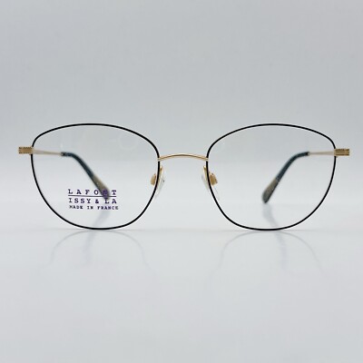 Lafont Brille Damen oval schwarz gold Mod. FIL 1075 ISSY & LA NEU