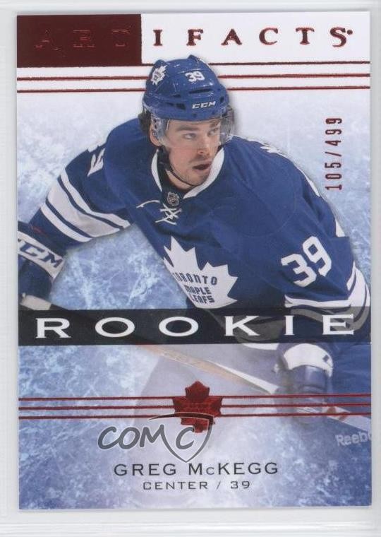 2014-15 Upper Deck Artifacts Rookies Ruby 105/499 Greg McKegg #123 Rookie RC 0f8