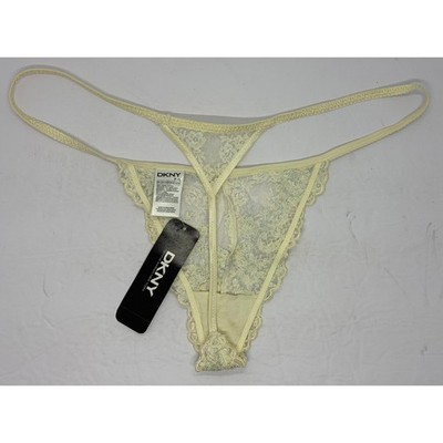 DKNY NWT Lace G-String Thong Panty Size Large Brand New Donna Karan