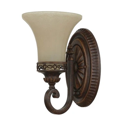 Rustikale Wandlampe ANABELL 1 in Creme B:16cm Landhauslampe Design Ornamente - Bild 1 von 4