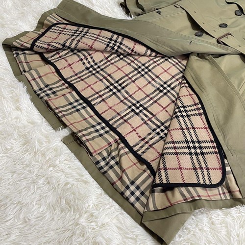 Rare BURBERRY LONDON Trench Coat Liner Belt Iridescent Women's #EH ZDA - Picture 6 of 16