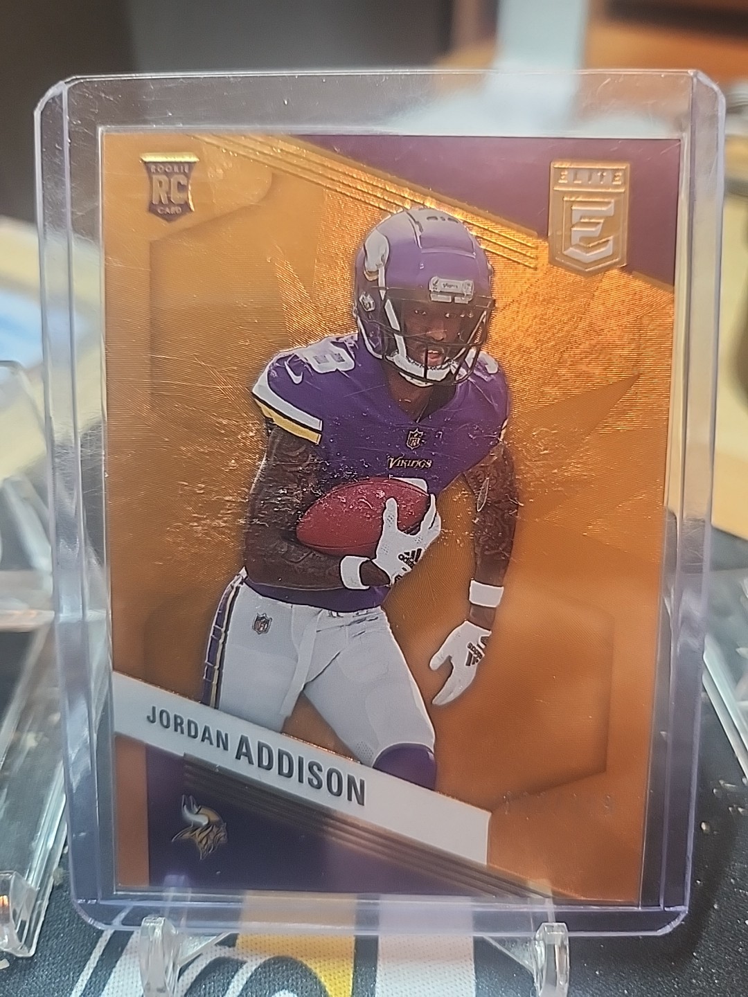 JORDAN ADDISON 2023 DONRUSS ELITE RC ORANGE 302/399 MINNESOTA VIKINGS