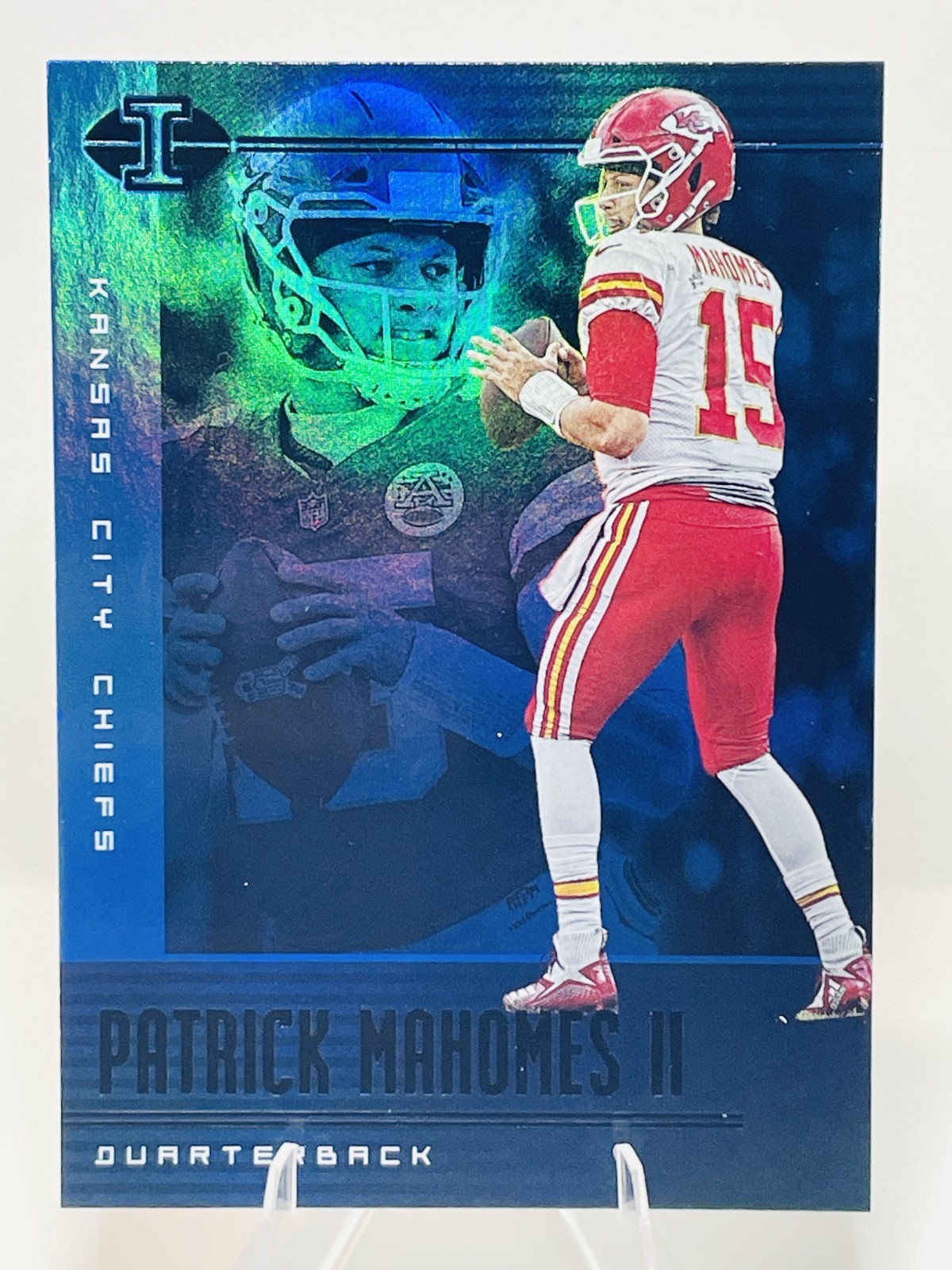 2019 Panini Illusions - Patrick Mahomes II #52 Trophy Collection Sapphire