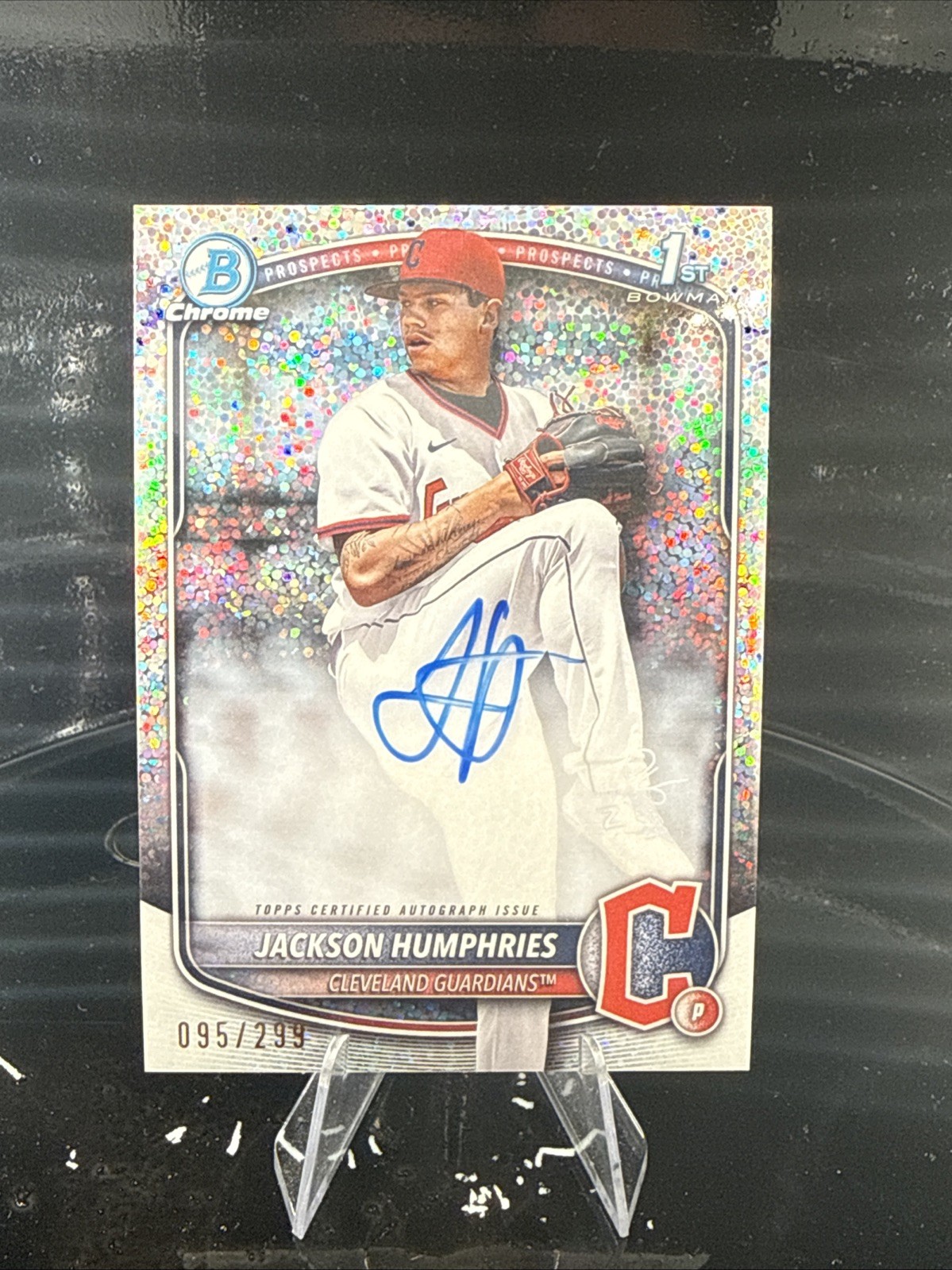 2025 Bowman - Chrome Prospect Autographs Jackson Humphries #CPA-JHU Speckle...