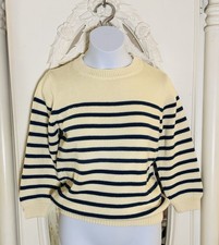 Minnow Unisex Breton Knit Sweater Size 7-8Y Excellent Condition