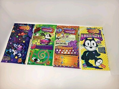 Vintage Wendy's Pair of  Felix The Cat Fast Food Happy Meal Bags* HTF 1990s