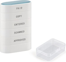 5 in 1 Office Stamp Set Pre Inked Paid Copy Entered
