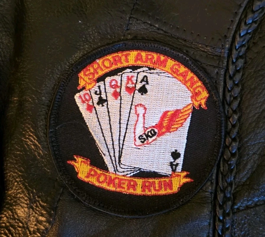 Байкерский кожаный мотоциклетный жилет Diamond Plate со средними костями - Изображение 4 из 4