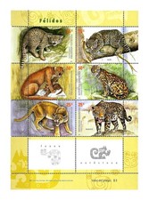 Product Image: BIG CATS  ARGENTINA 2001 FAUNA MINISHEET YV 2253-8 Mi 2665-0 MNH #26435