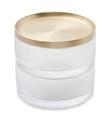 Umbra Tesora Jewelry Organizer, Two-Tier Storage Box with Removable Lid