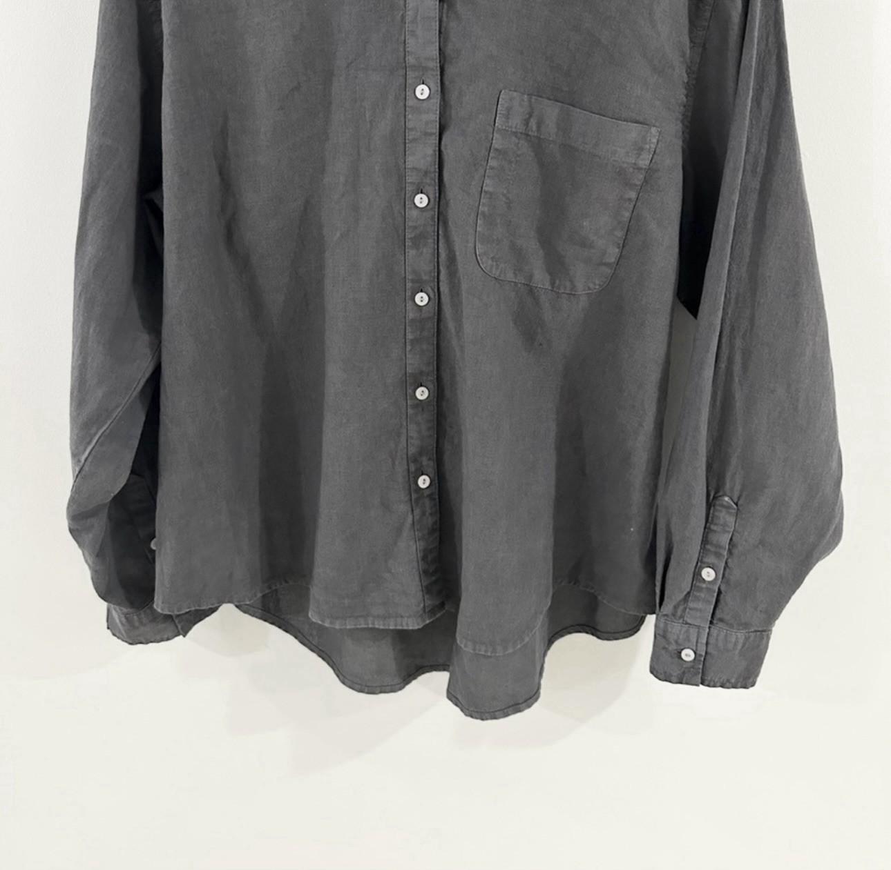 Universal Thread Button Front Blouse Gray Size XXL - image 5