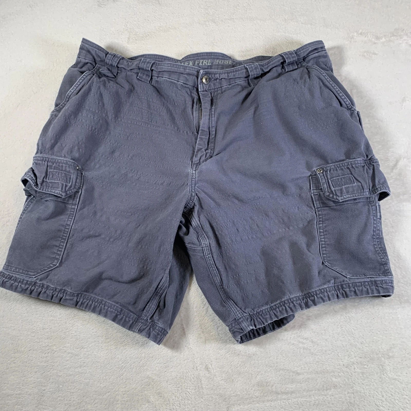 Duluth Trading Co Flex Fire Hose Cargo Shorts Mens 42 Utility Work 10" Inseam