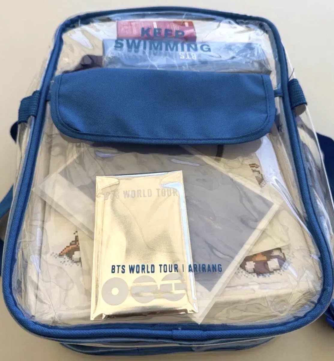 BTS 釜山6/13ライブswimバック BTS Arirang Busan Concert Official Gift Full Set Keep Swimming Bag