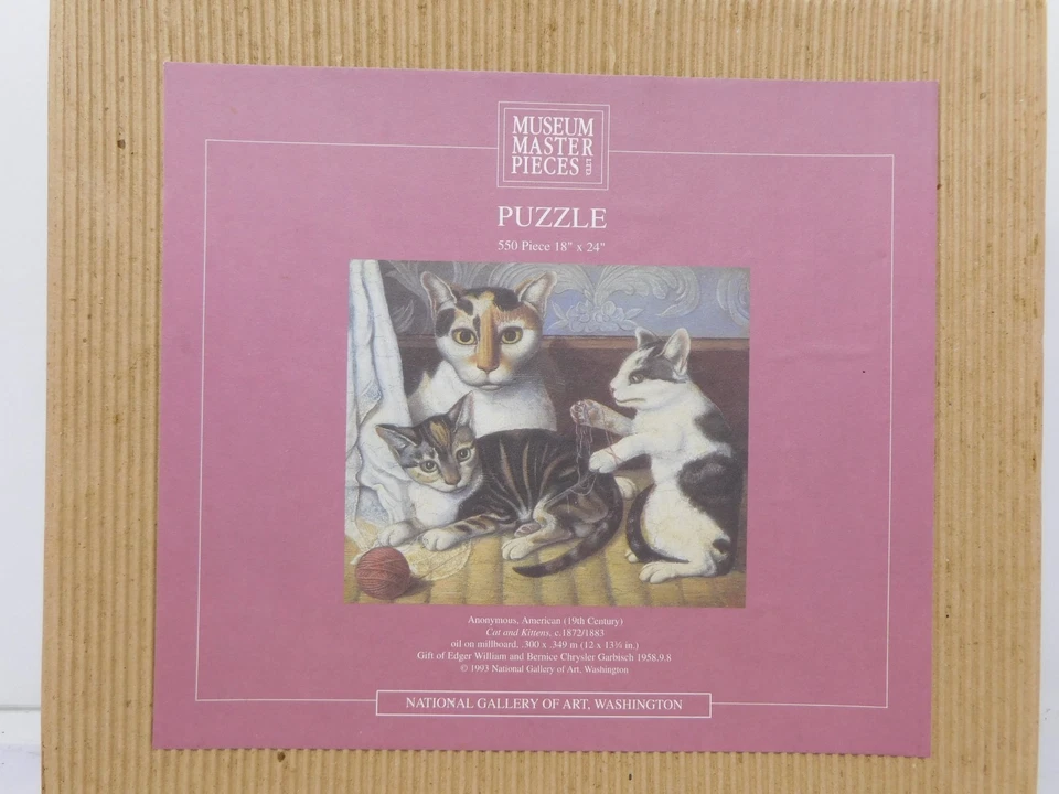 Museum Masterpieces, Ltd. Puzzle Cat and Kittens, 550 Pieces 18” x 24”. - Image 2 of 4