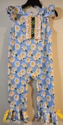 Marie Nicole Clothing Sz 18-24 Months Toddler Girls 1pc Daisy Romper NWT Pretty!
