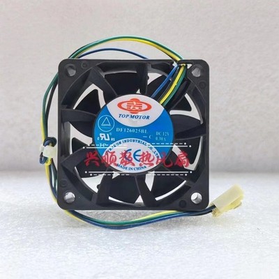 1 pc. New DF126025BL-C DC12V 0.30A 6025 6CM 4 wire cooling fan #zc