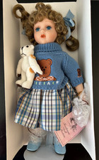 RARE Traditions Doll Collection MAGGIE 12" Porcelain Bisque Original Box & Stand