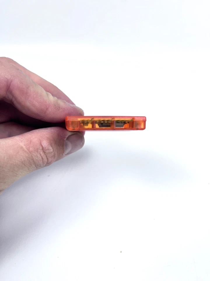 Sony SCPH-1020 1MB Memory Card - Arancione Fluo Trasparente - Immagine 3 di 4